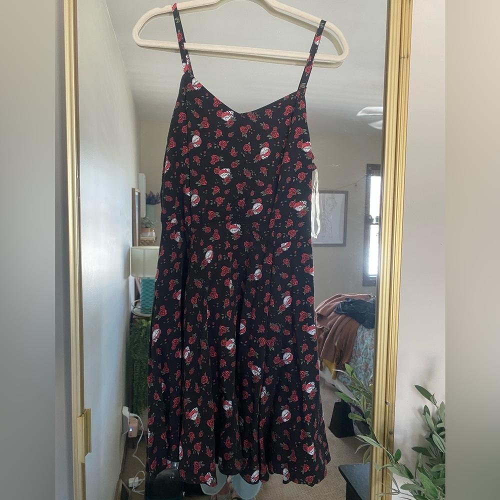 NWT Junkfood skull and roses dress